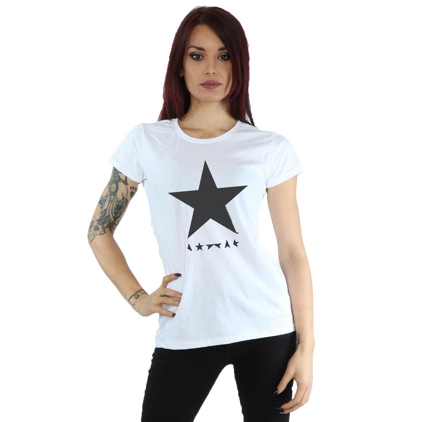 David Bowie T-Shirt mit Sternenprint