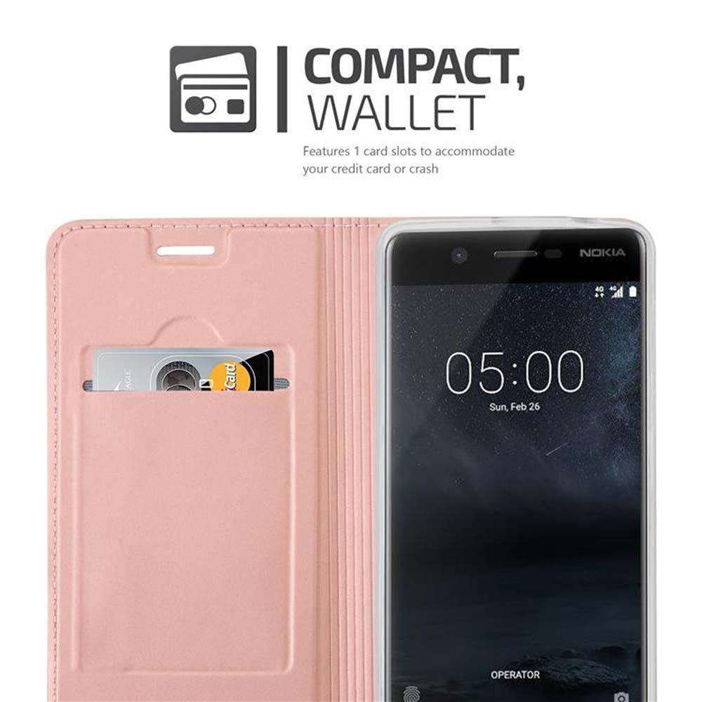 Cadorabo Hülle für Nokia 5 2017 Magnetverschluss, Kartenfach