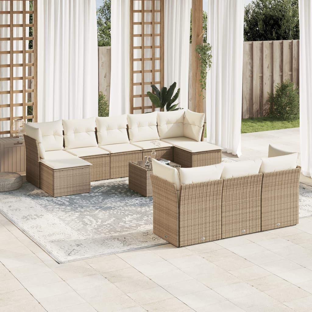 VidaXL Garten sofagarnitur poly-rattan