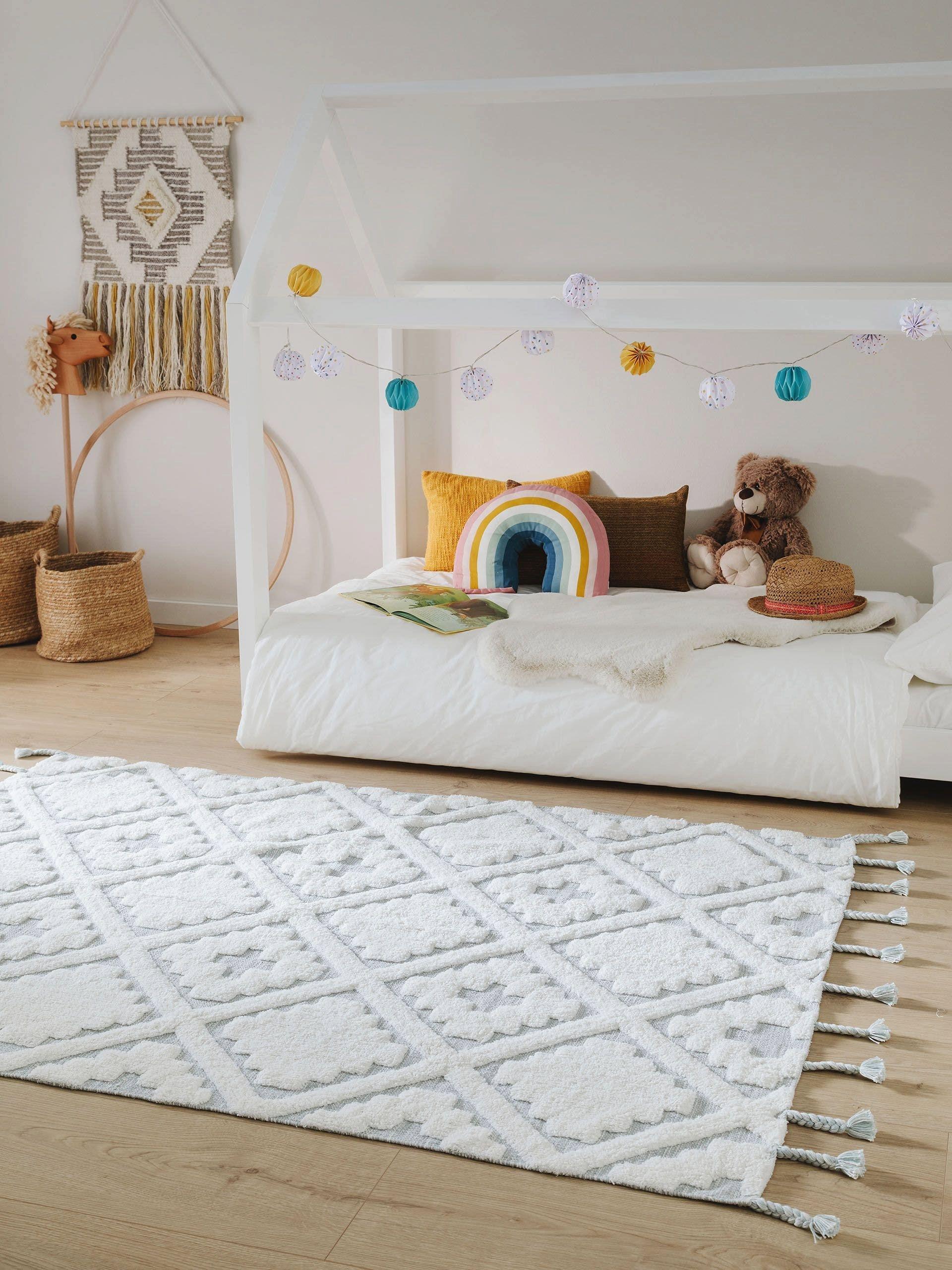 Benuta Waschbarer Kinderteppich Matheo Mint