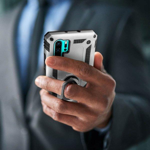 Avizar Stoßfeste Hülle Huawei P30 Pro Silber