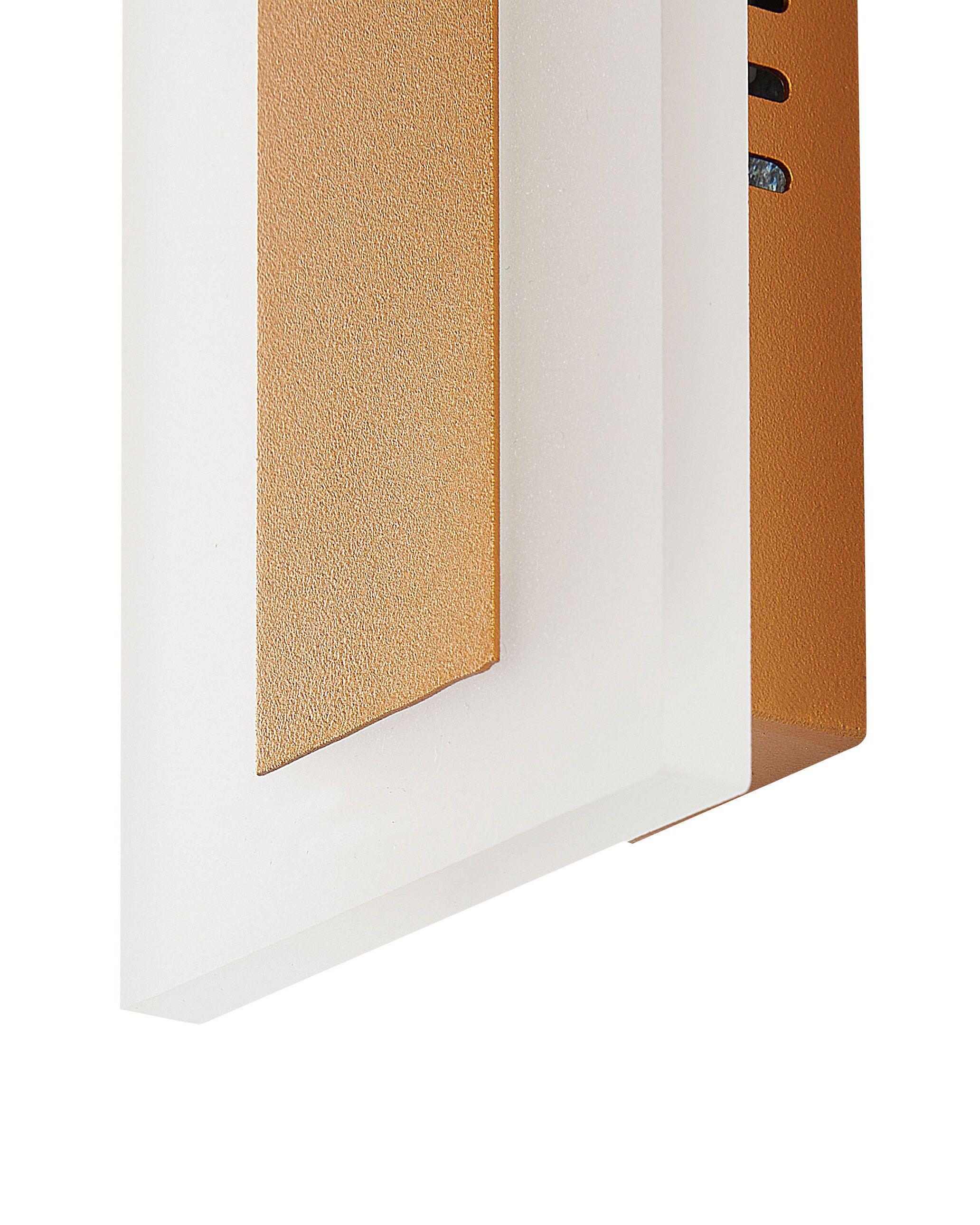 Beliani LED Aussenwandleuchte aus Stahl Modern ROSALIE