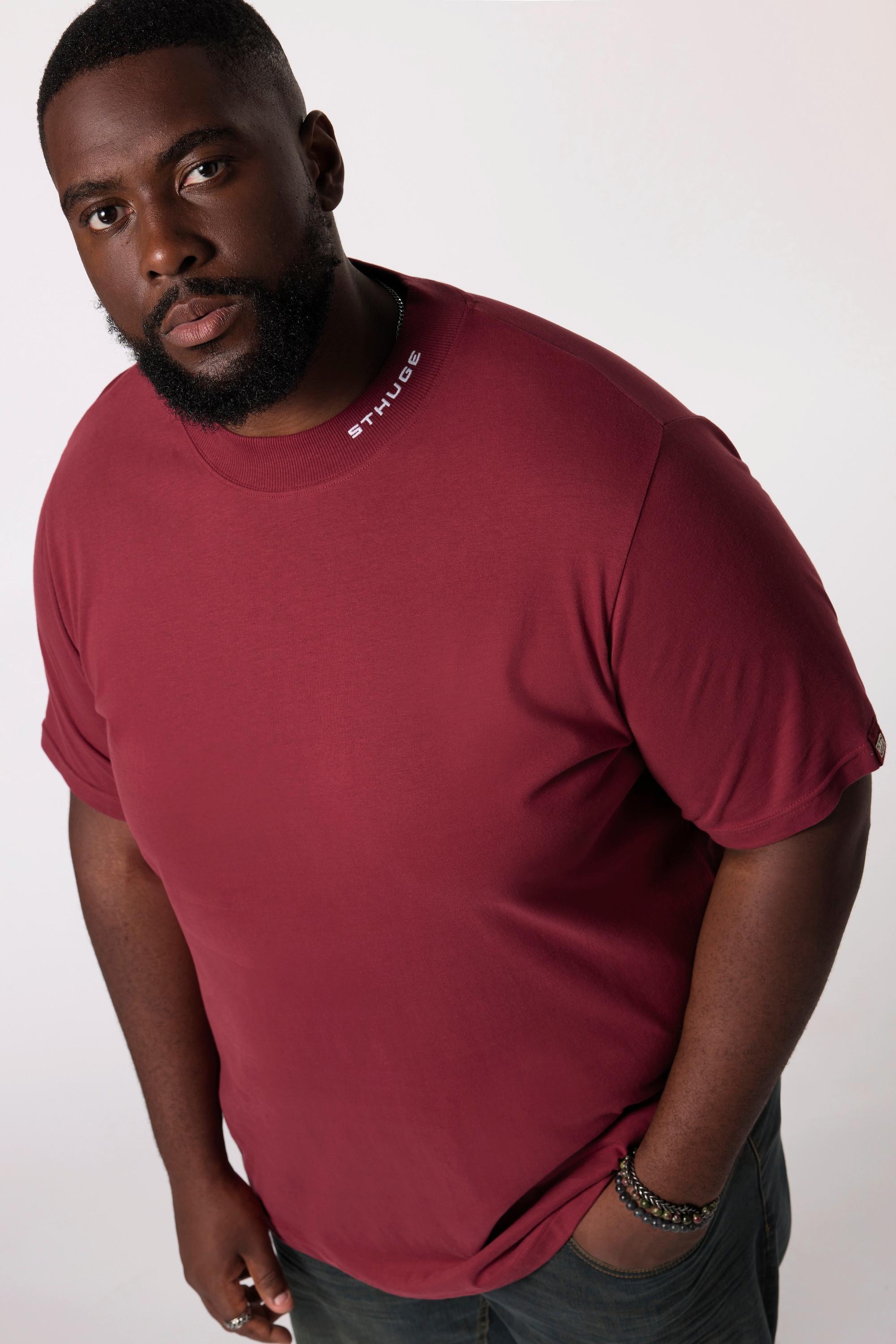 Sthuge Halbarm T-Shirt mit Stehkragen