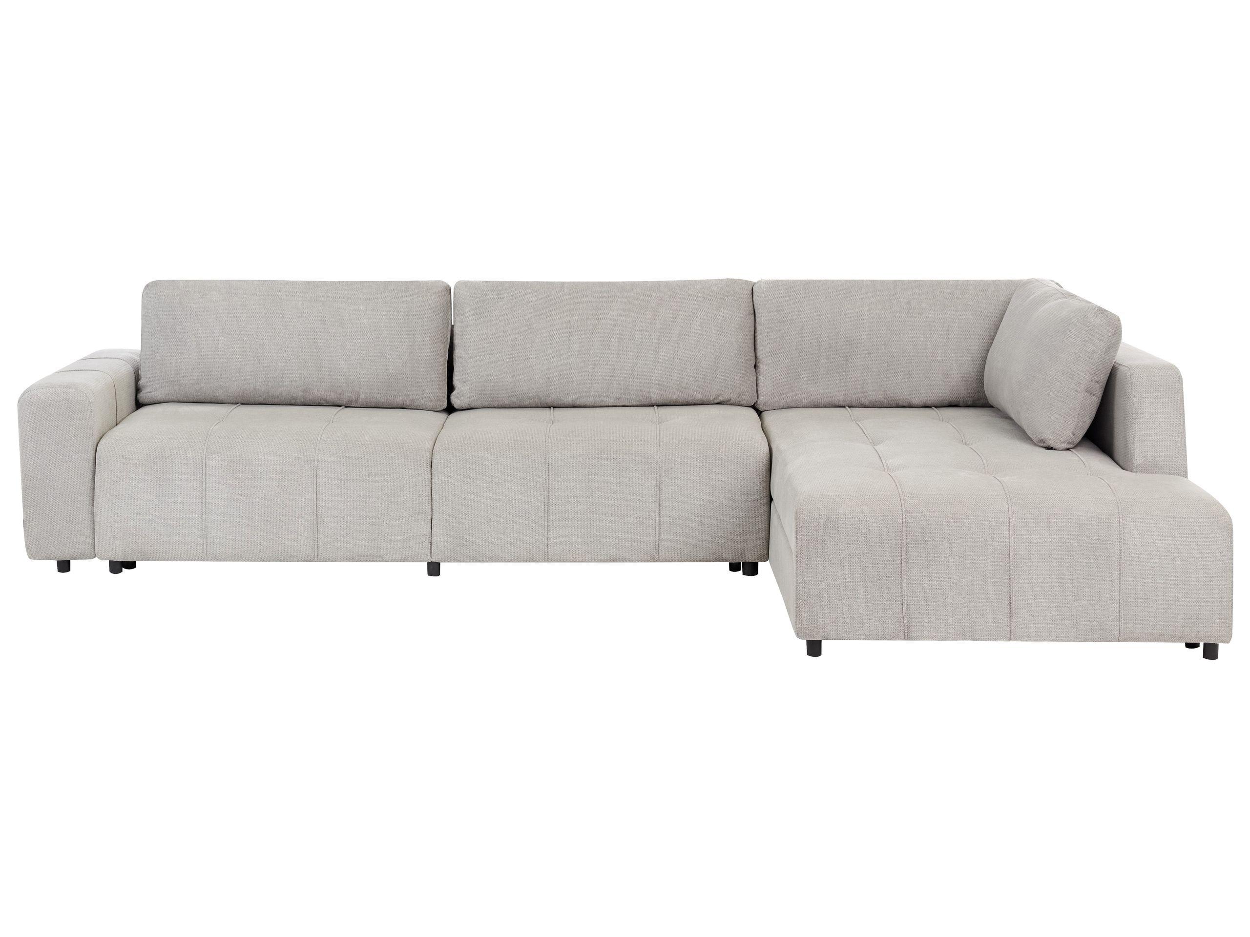 Beliani Linksseitiges Ecksofa aus Polyester Modern INNVIK