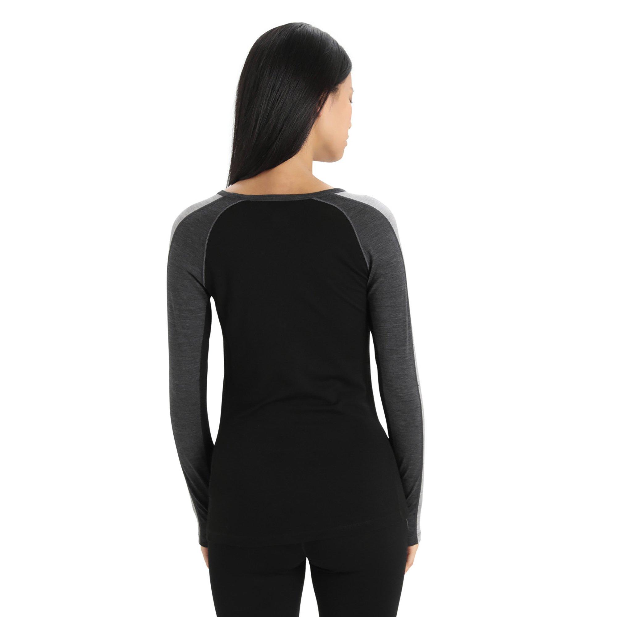 Icebreaker Women Merino 200 ZoneKnit™ LS Crewe Thermoshirt, langarm