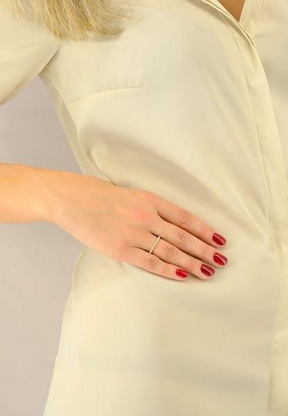 MUAU Schmuck Mémoire Ring Diamant 1.00ct. Gelbgold 750