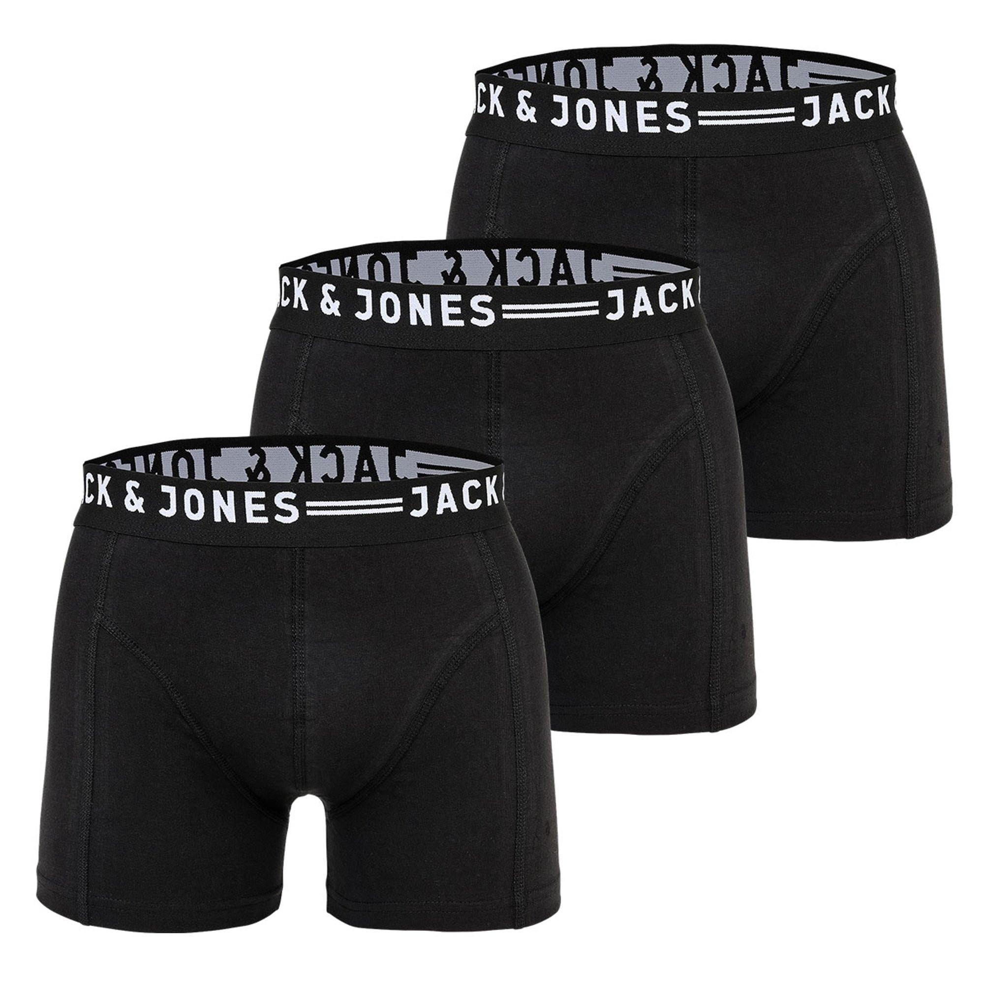 JACK & JONES Boxershort 3er Pack Stretch-SENSE TRUNKS 3 PACK