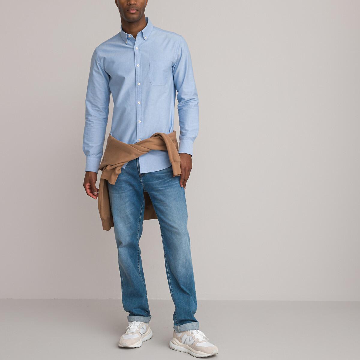 La Redoute Collections Oxford Straight Fit Button-Down Kragen Hemd