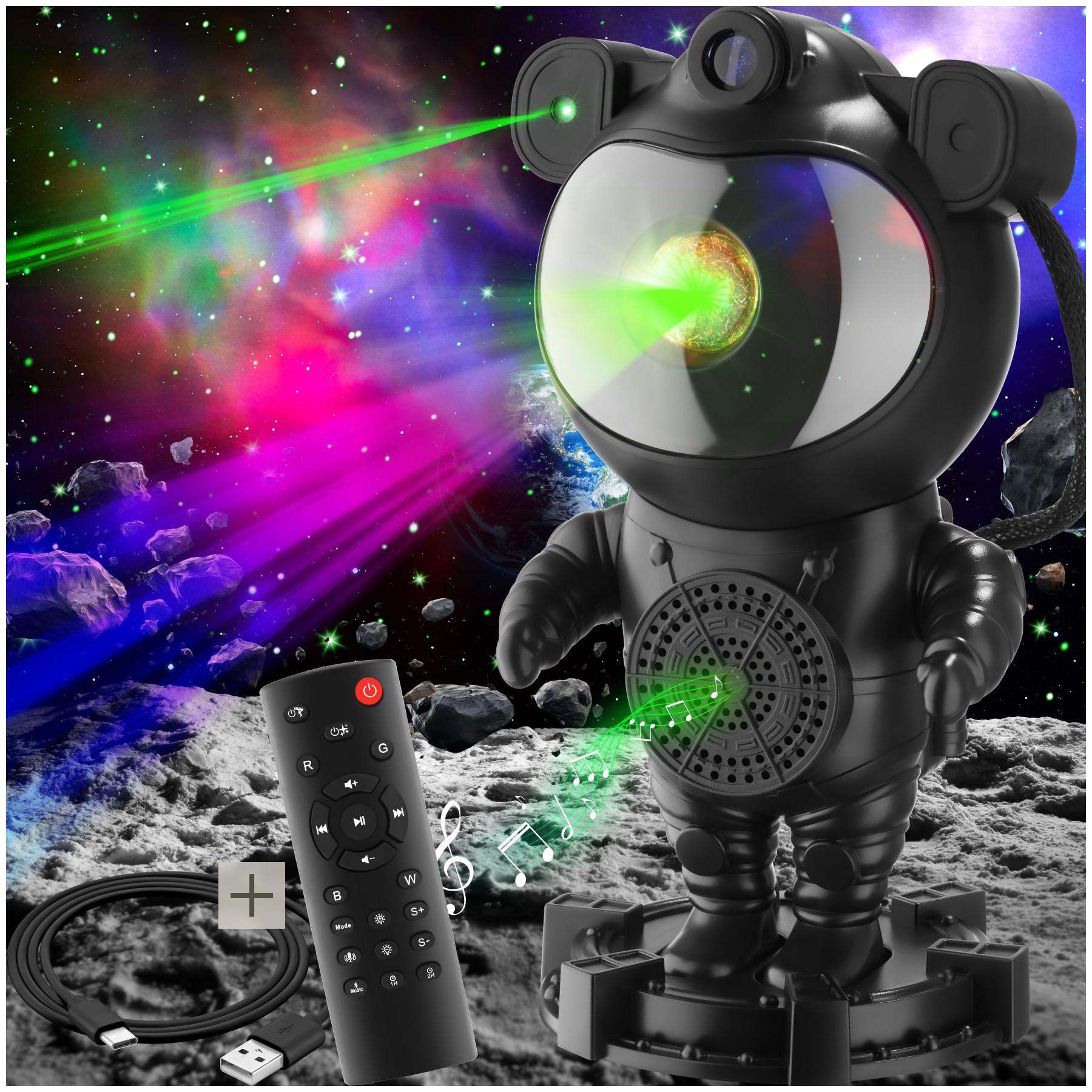 Tectake LED-Sternenhimmel-Projektor Astronaut, inkl. Bluetooth