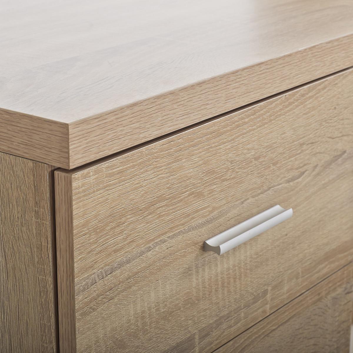 SO'HOME Schreibtisch mit Bücherregal Fenon