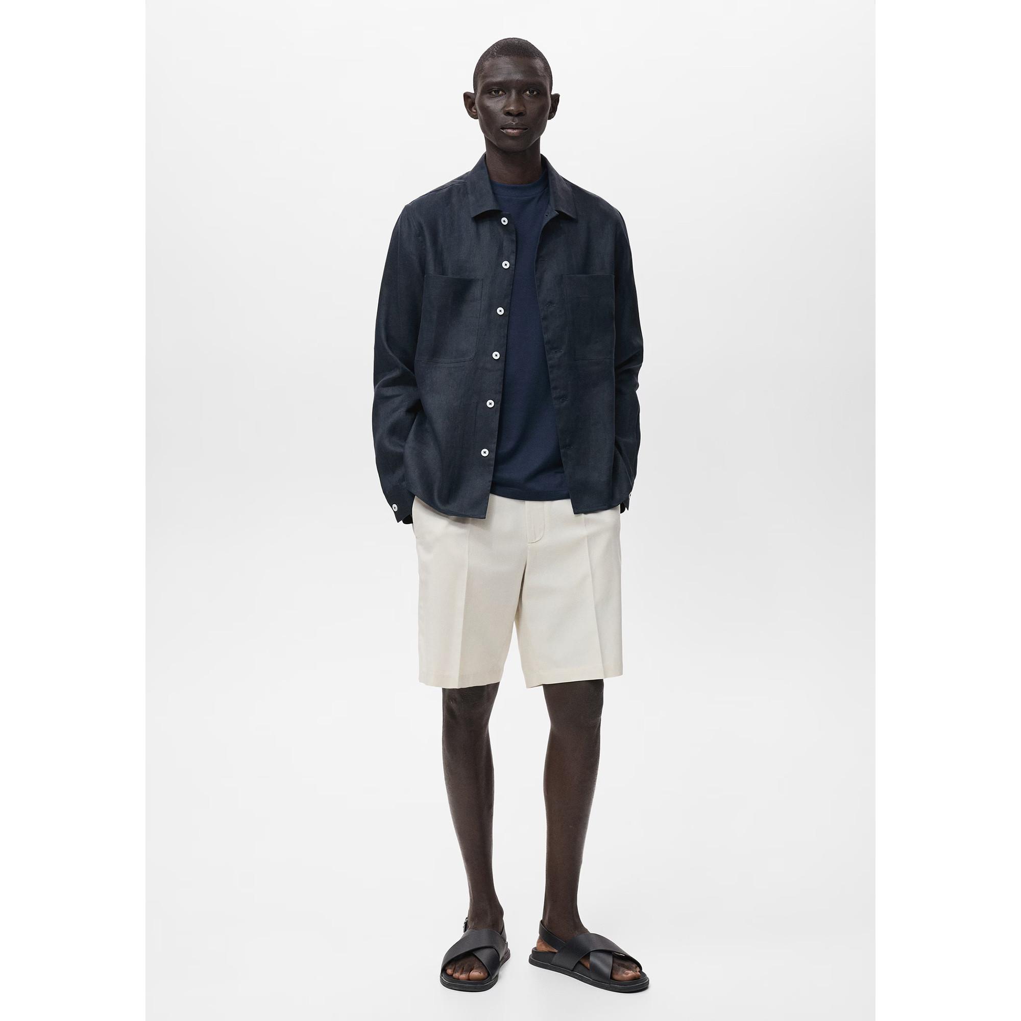 Mango Man Overshirt mit Brusttaschen