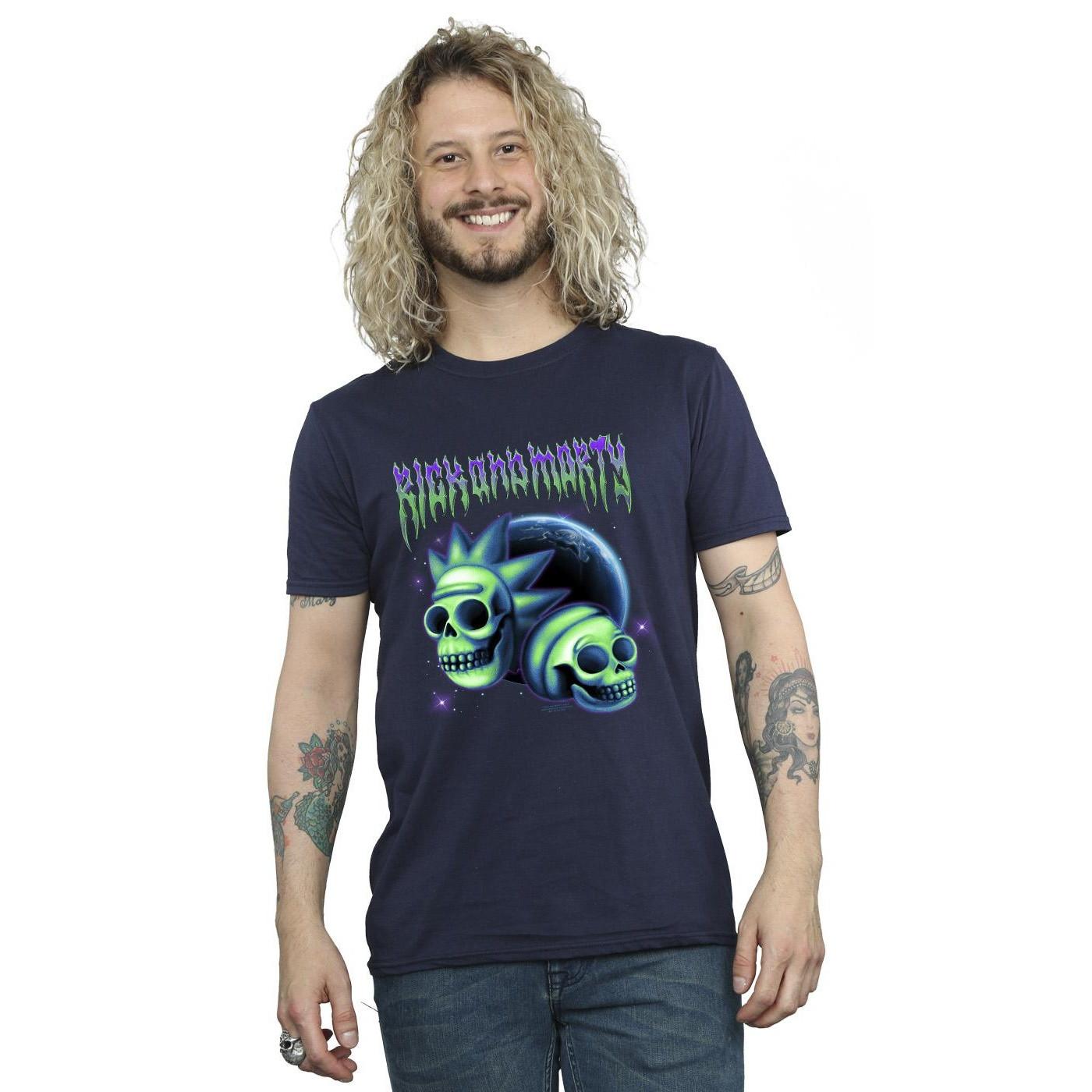 Rick And Morty Rick and Morty Skull Grafik T-Shirt