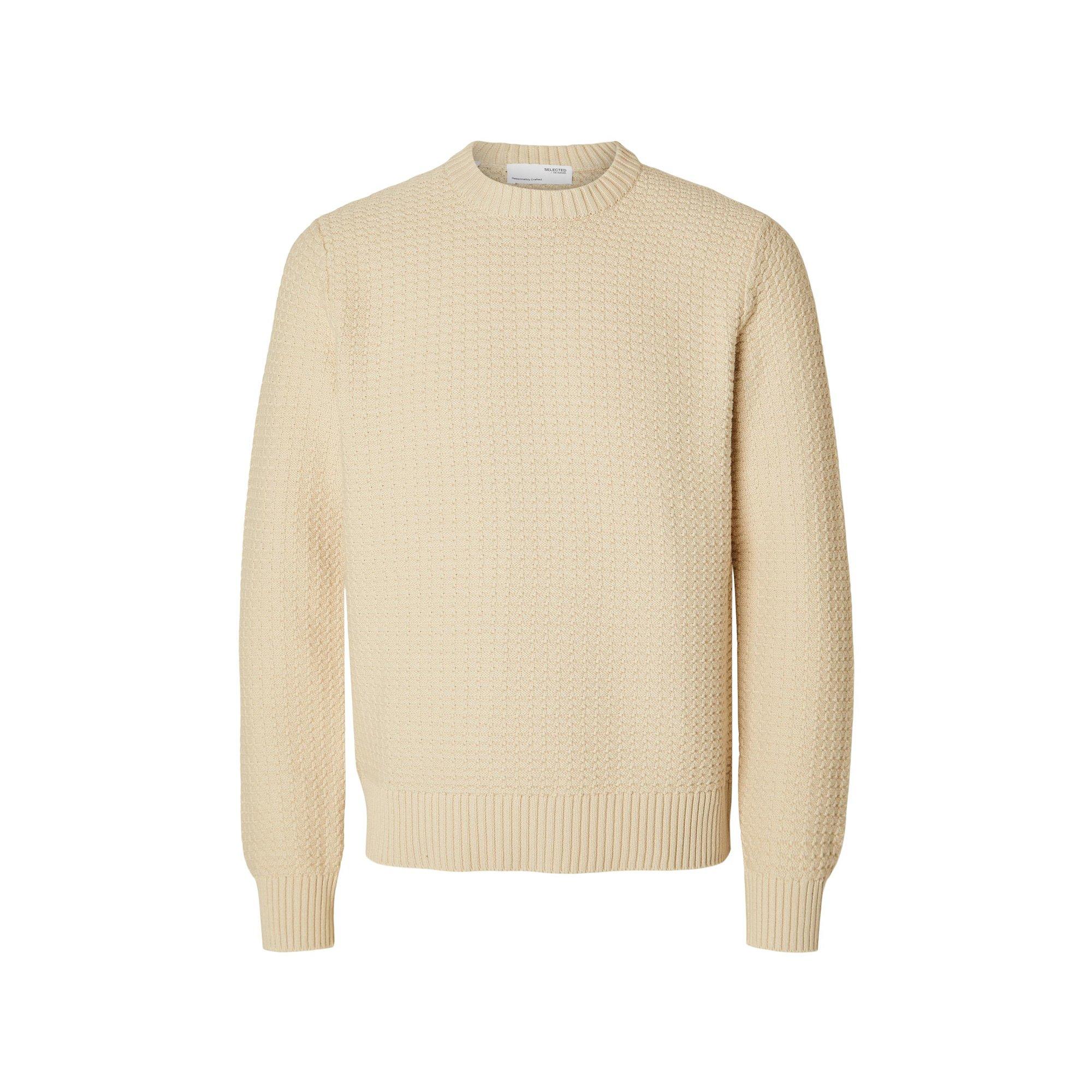 SELECTED SLHThim LS Knit Structure Pullover