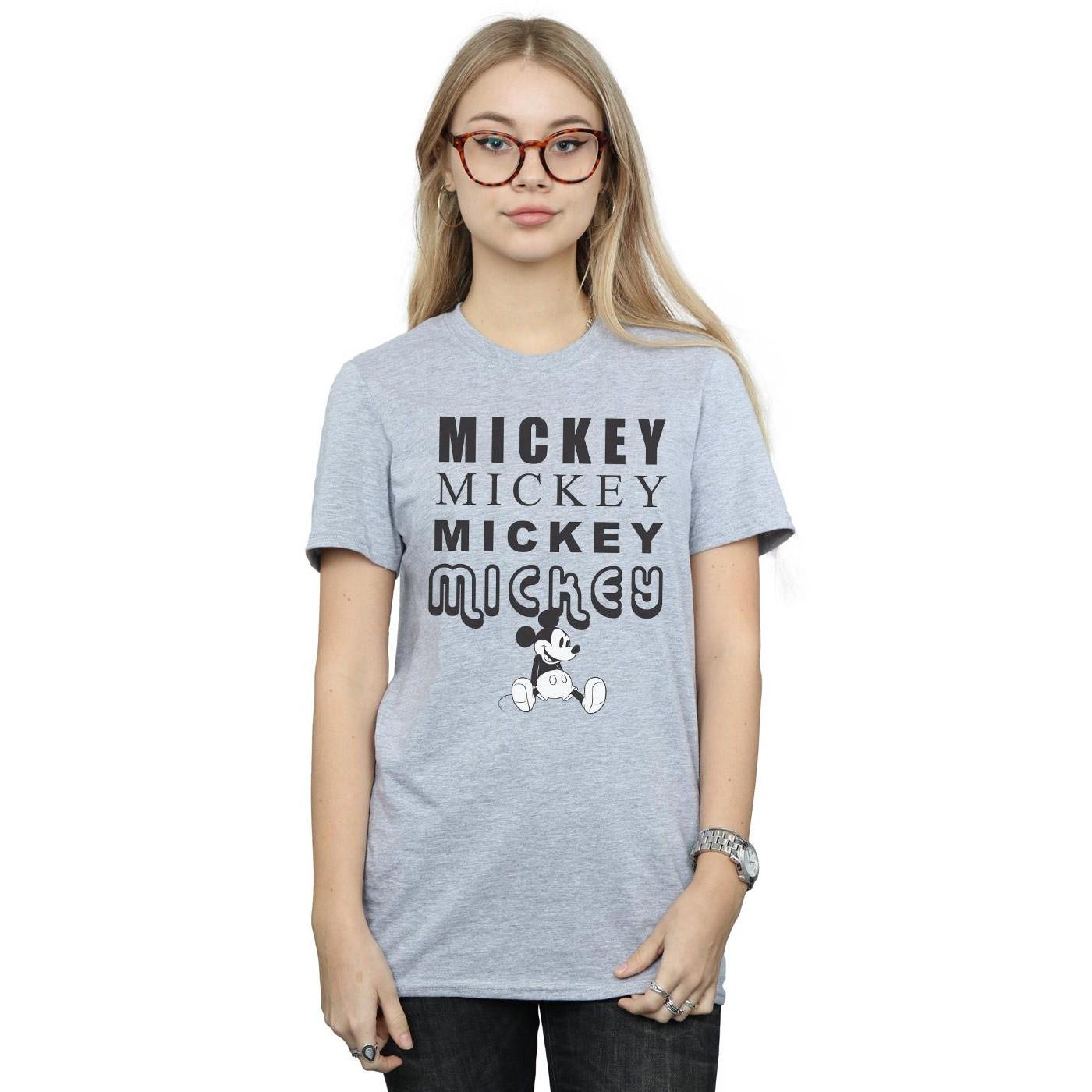 Disney Mickey Mouse Repetition Bedrucktes T-Shirt
