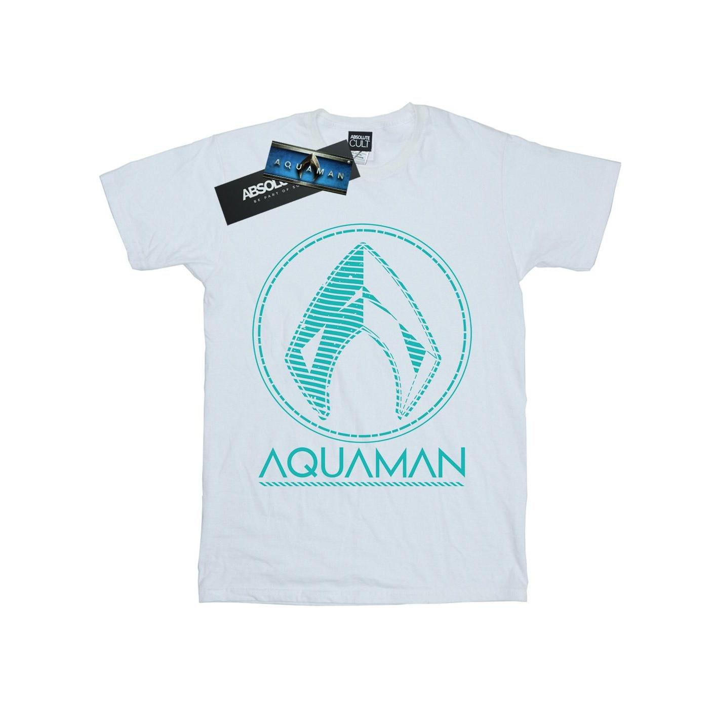 DC COMICS Aquaman Logo Kurzarm T-Shirt