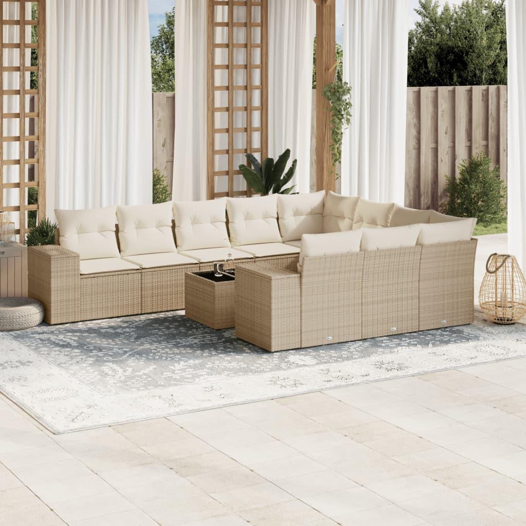 VidaXL Garten sofagarnitur poly-rattan