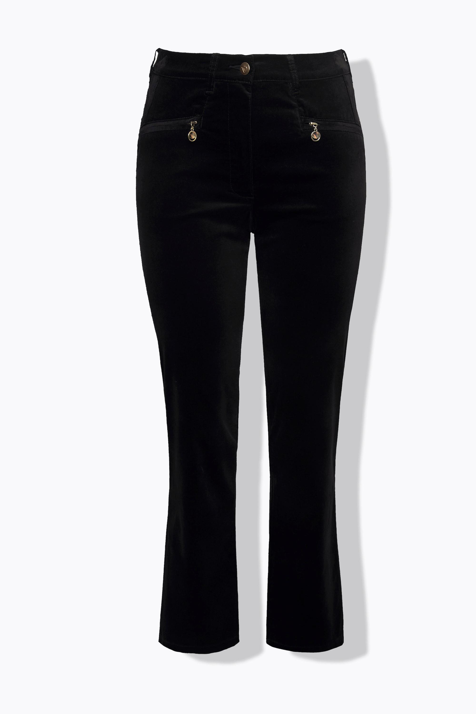 Ulla Popken Mony Samthose konisches Bein Komfortbund Stretch