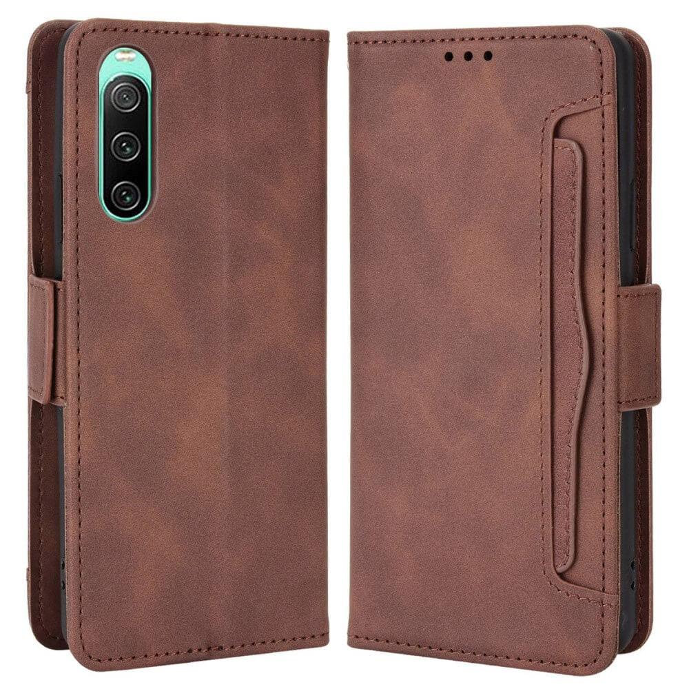 Cover-Discount Sony Xperia 10 IV - Etui Mit Vielen Kartenfächer