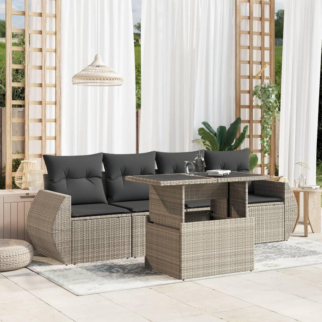 VidaXL Garten sofagarnitur poly-rattan