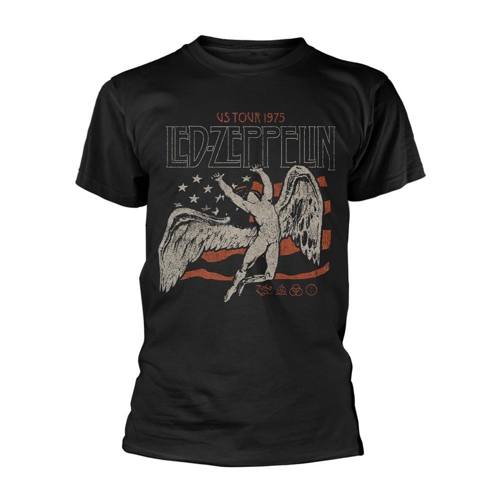 Led Zeppelin US 1975 Tour Flag T-Shirt
