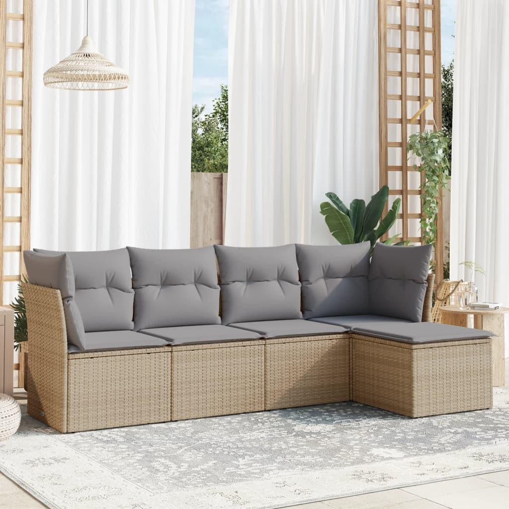VidaXL Garten sofagarnitur poly-rattan
