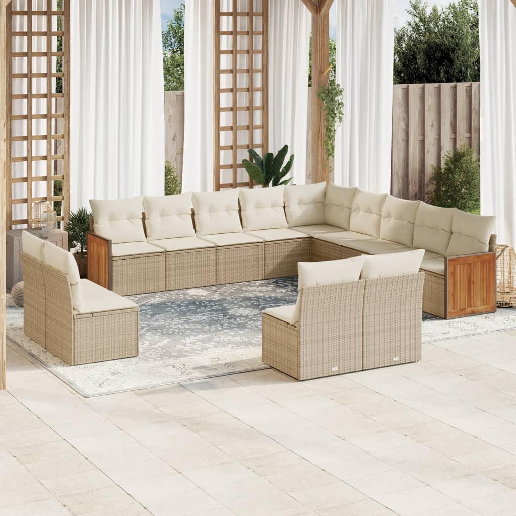 VidaXL Garten sofagarnitur poly-rattan