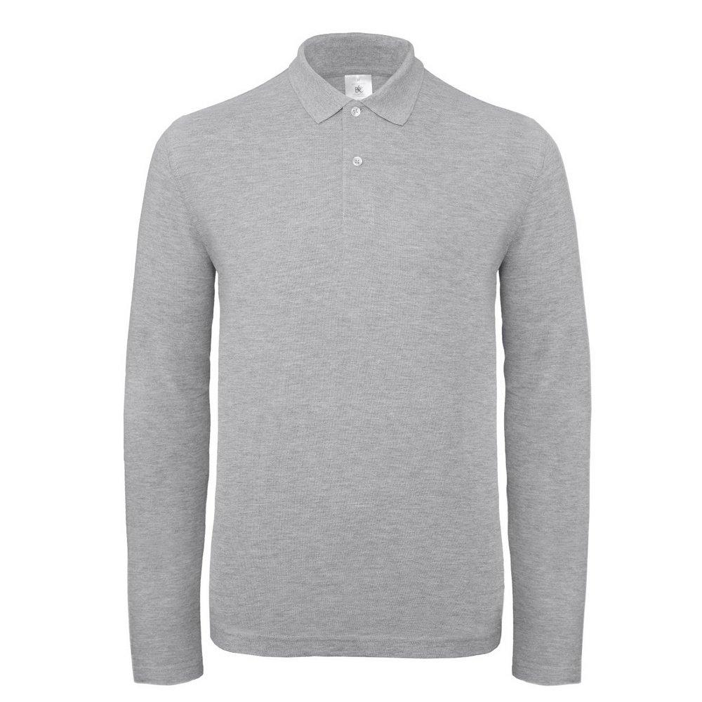B and C ID.001 Langarm Polo Shirt