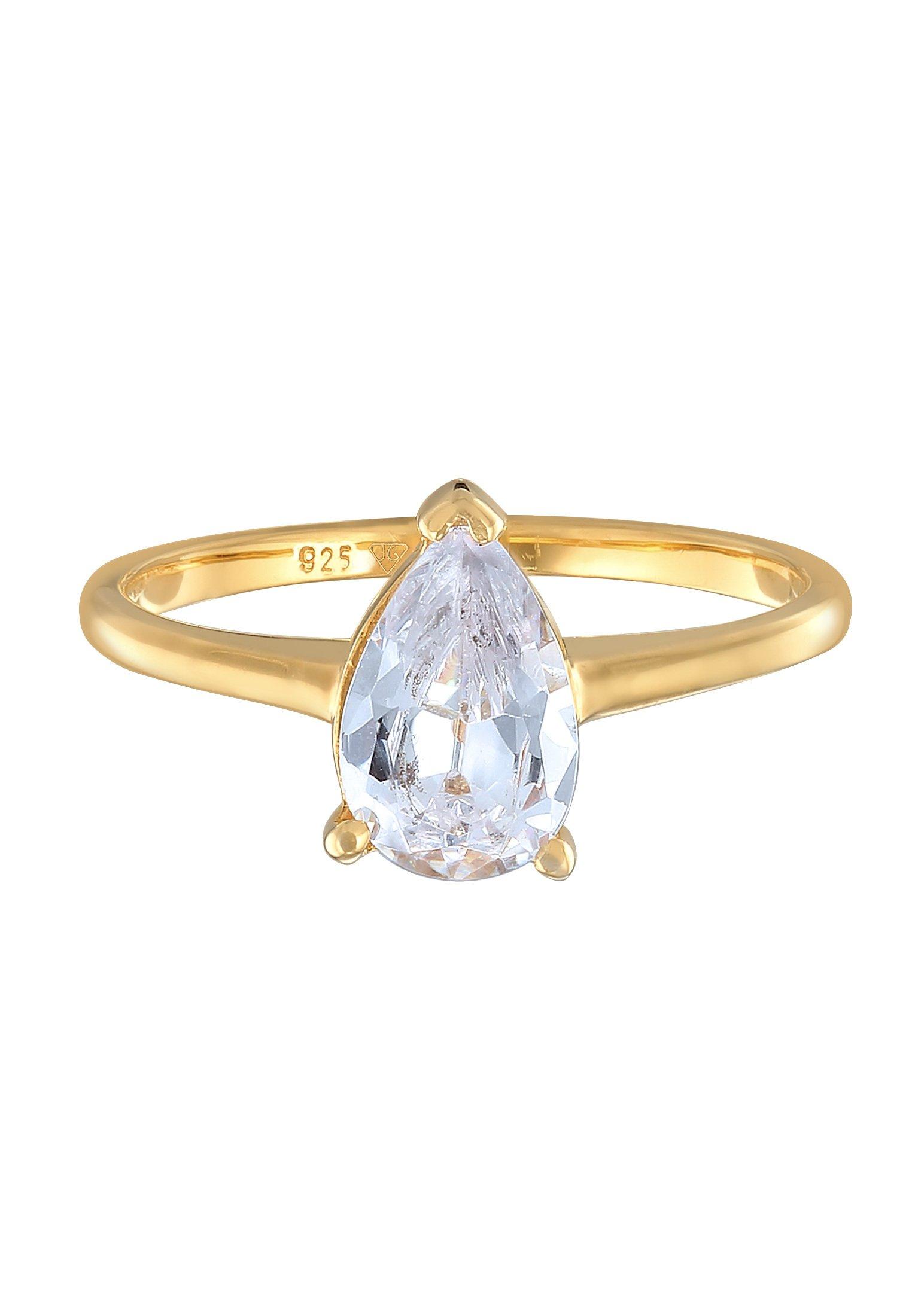 Elli Ring Solitär Zirkonia Tropfen