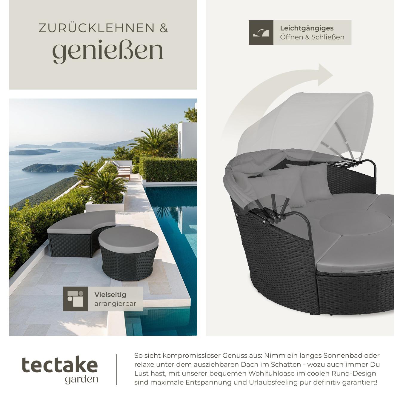 Tectake Rattan Sonneninsel Santorin