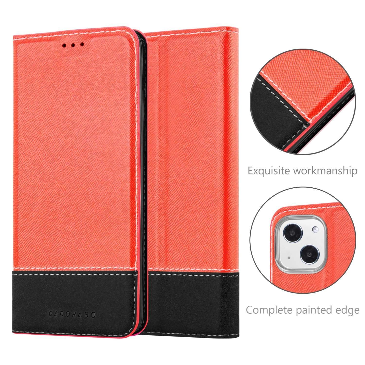 Cadorabo Cadorabo Hülle kompatibel mit Apple iPhone 13 MINI - Schutzhülle mit Magnetverschluss, Standfunktion und Kartenfach