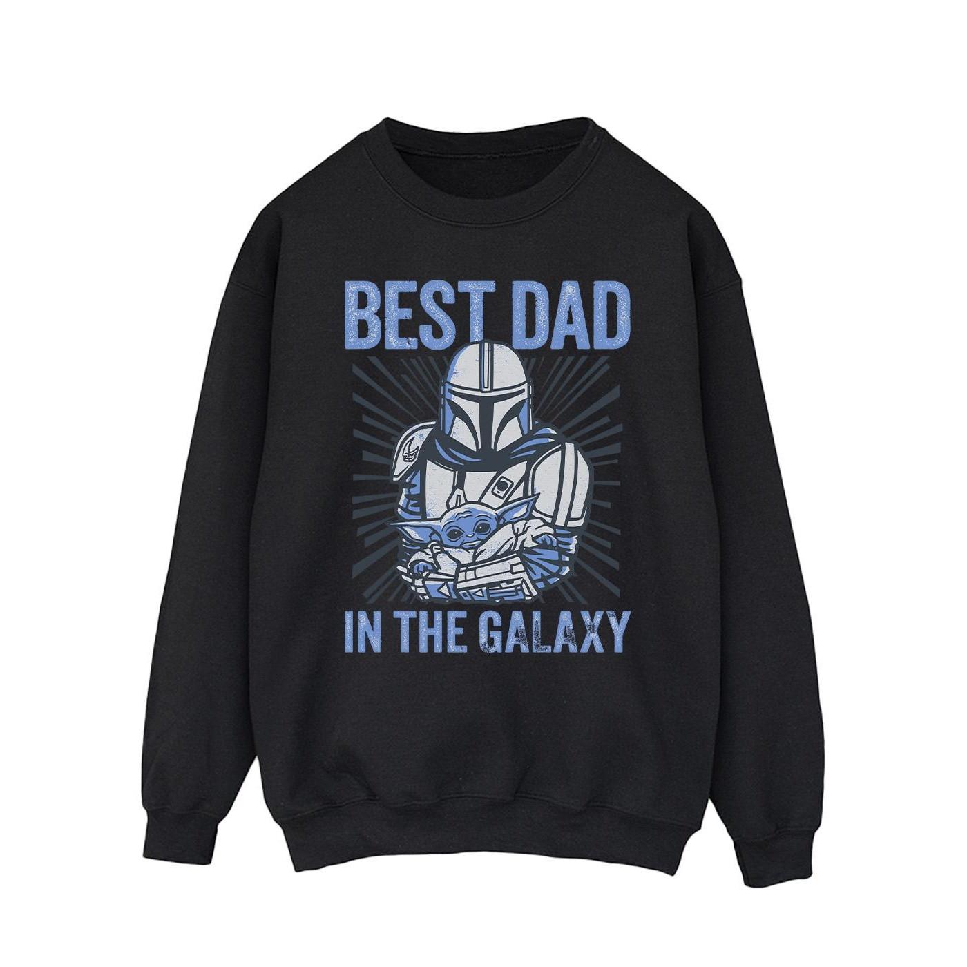 STAR WARS Mandalorian Best Dad Galaxy Sweatshirt