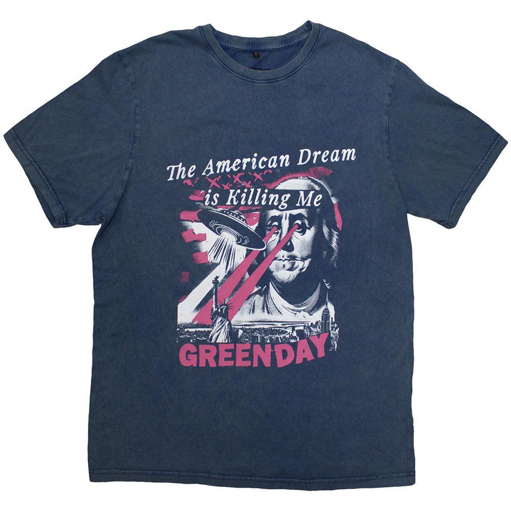Green Day American Dream Logo Print T-Shirt