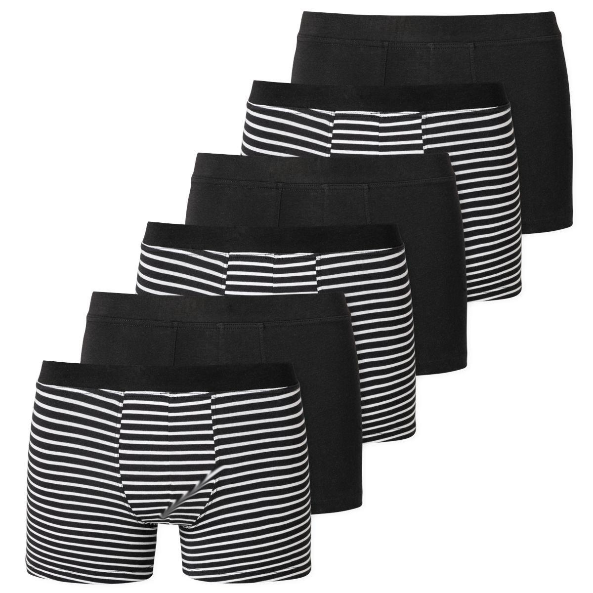 Schiesser 6er Pack Teens Boys 95/5 Organic Cotton - Shorts / Pants