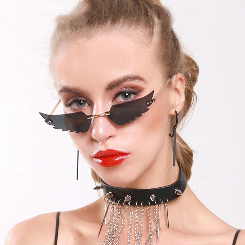 B2X Einzigartige Sonnenbrille – Fires – Schwarz und Gold