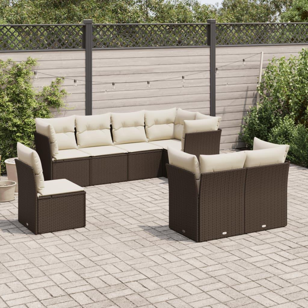 VidaXL Garten sofagarnitur poly-rattan