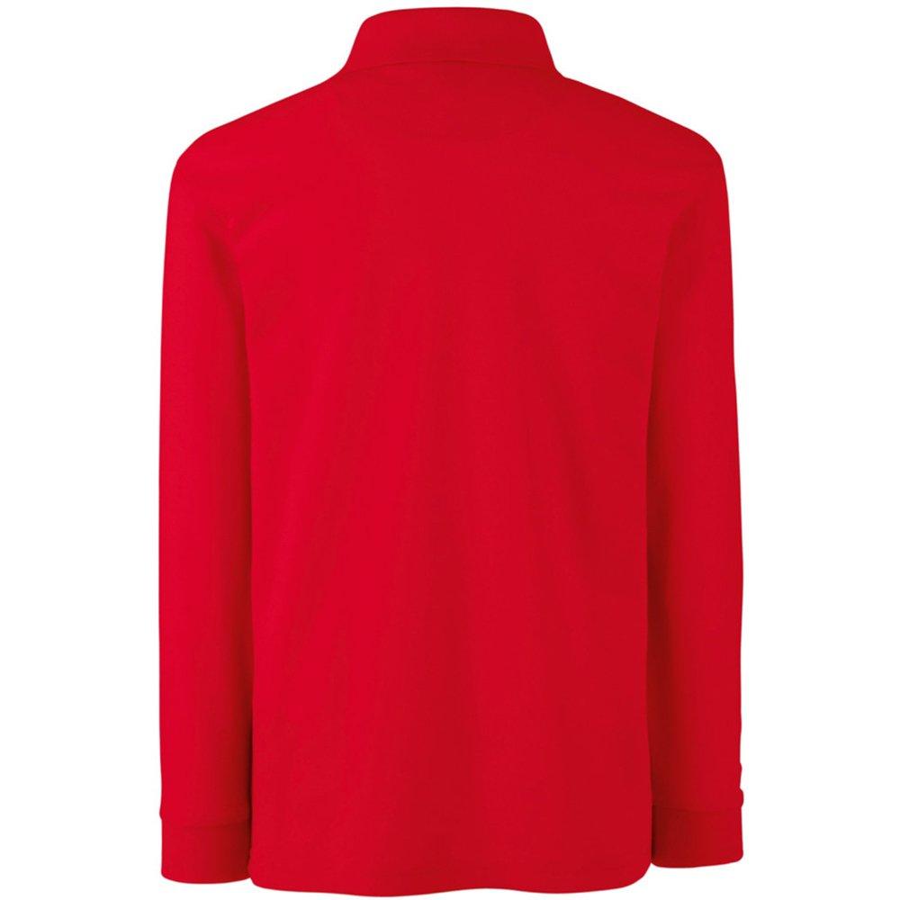Fruit of the Loom Polo Shirt, Langarm