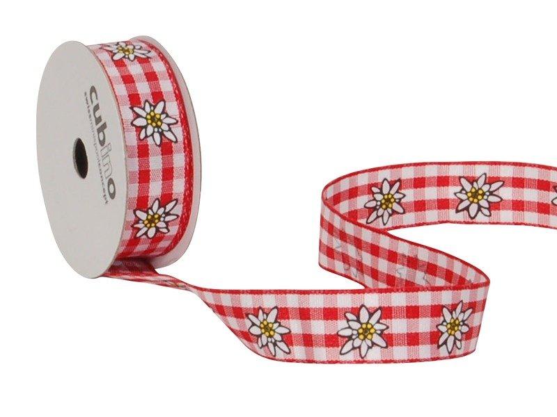 SPYK SPYK Band Cubino 15mm/3m Karo Edelweiss