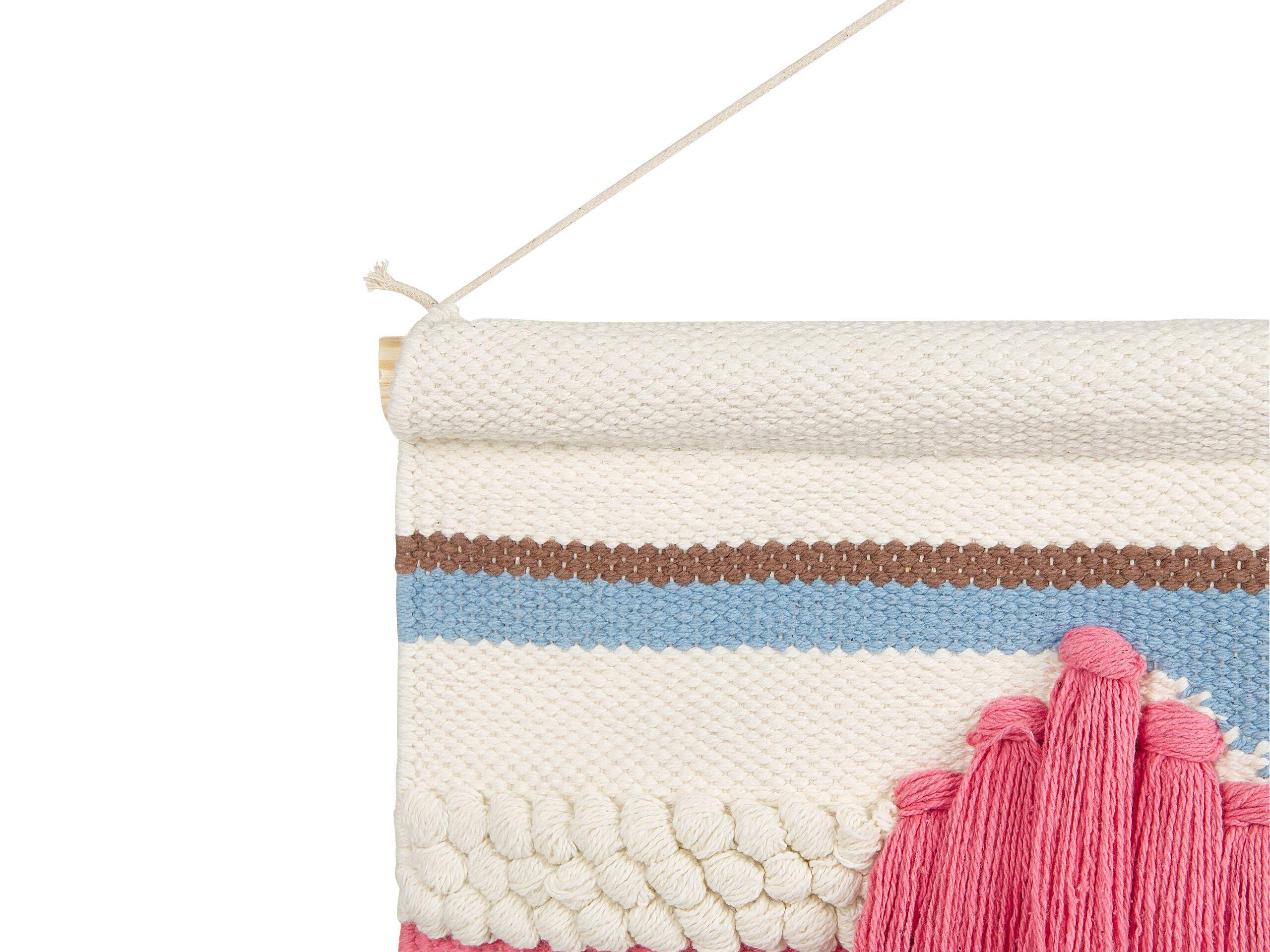 Beliani Wandbehang aus Baumwolle Boho MOOLA