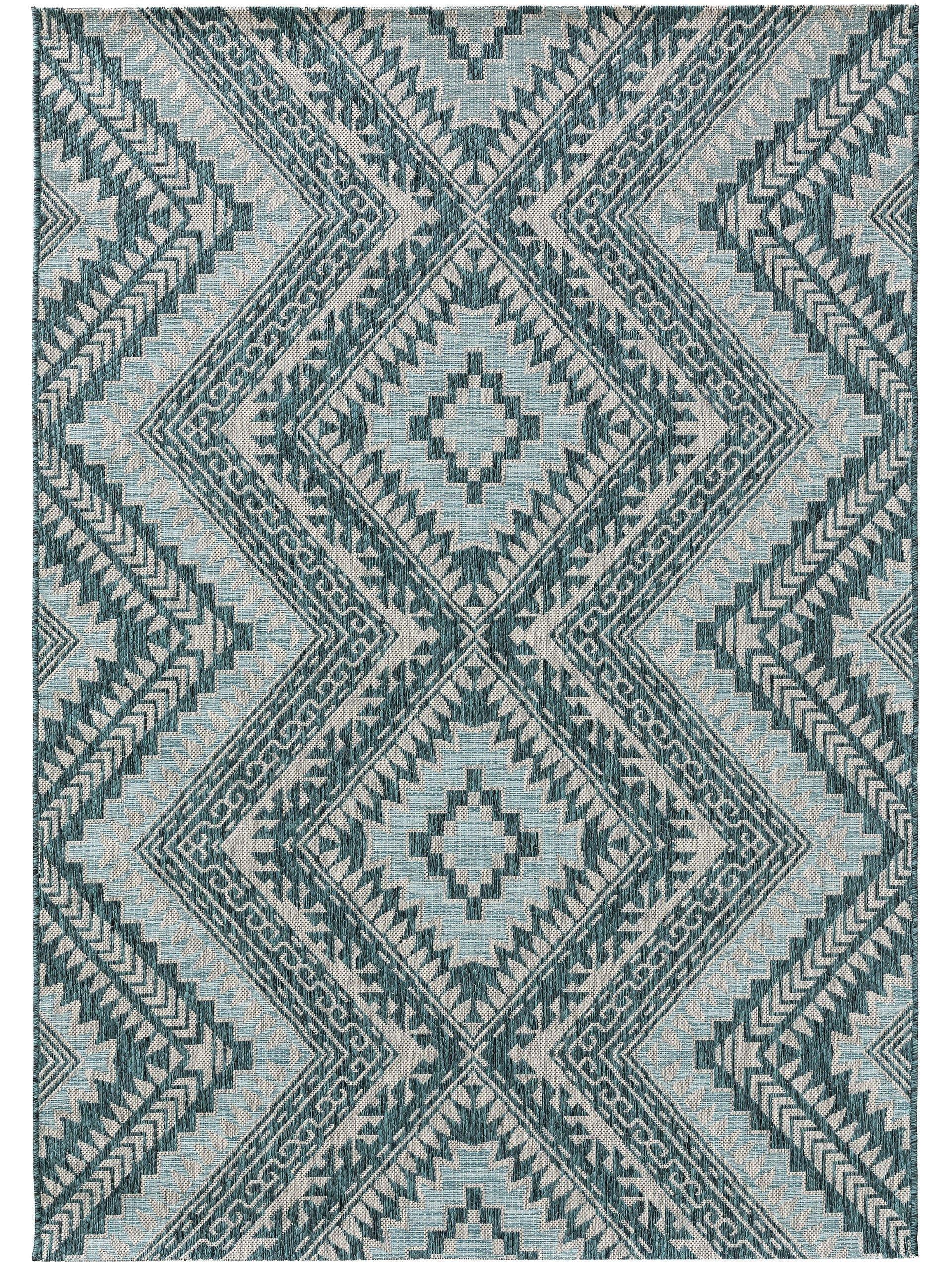 Benuta In- & Outdoor-Teppich Cleo Blau