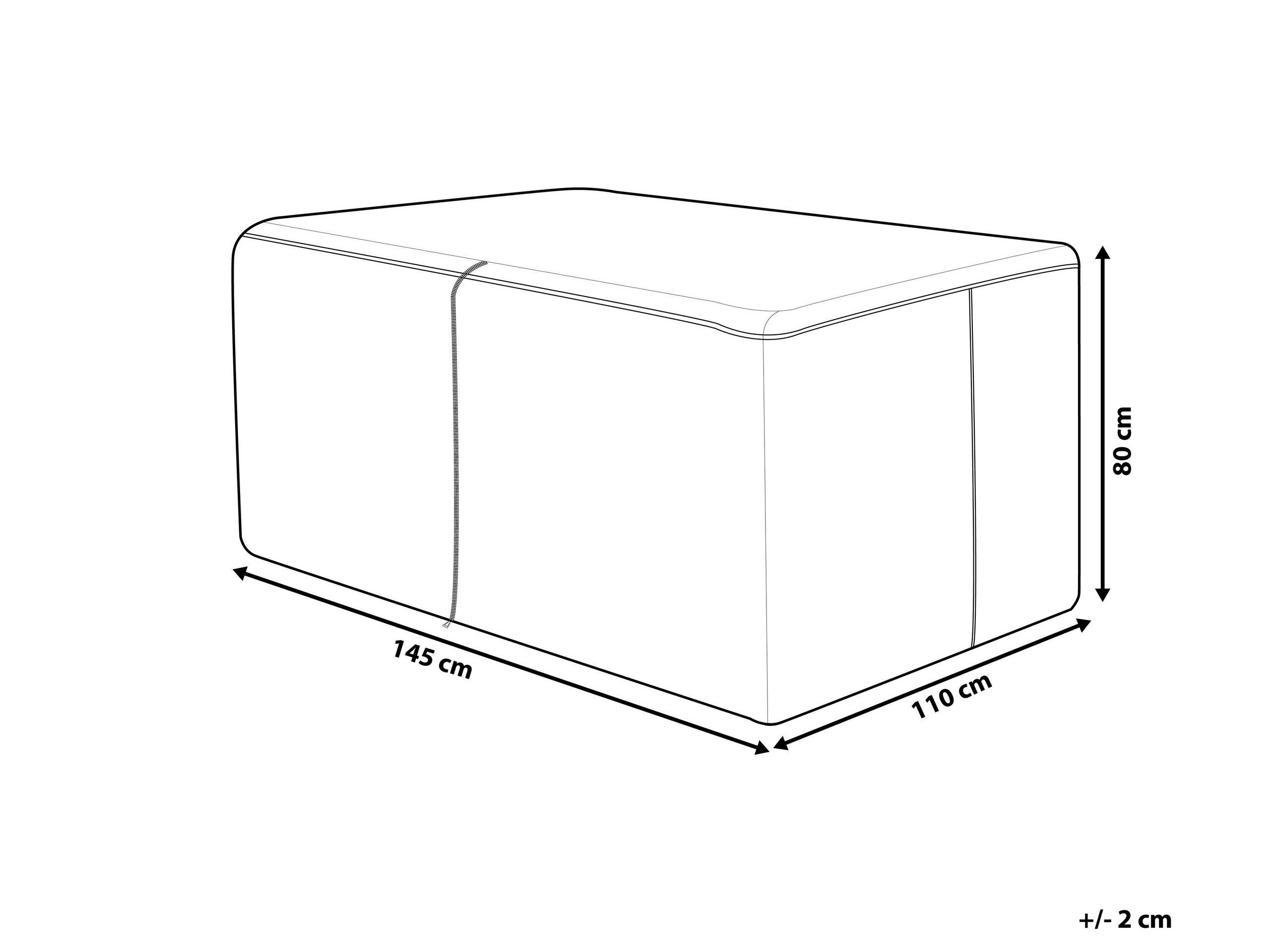 Beliani Regenschutzhülle aus PVC CHUVA
