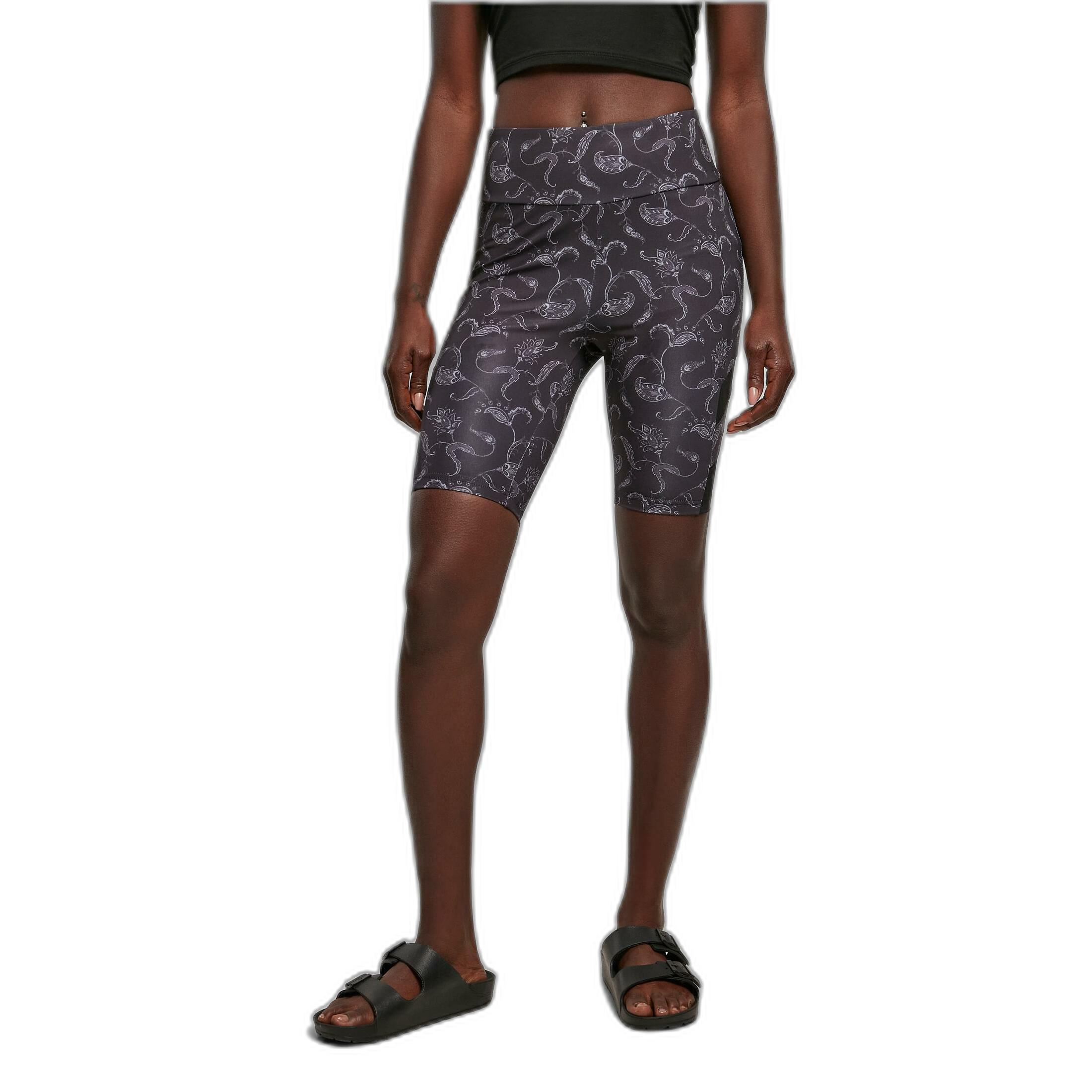 URBAN CLASSICS high waist tights woen aop tech esh