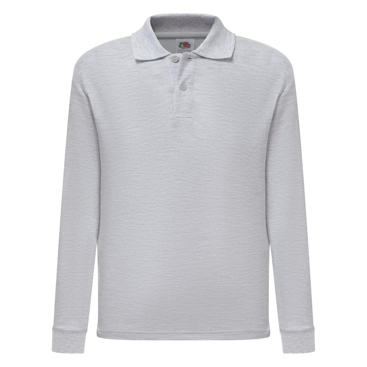 Fruit of the Loom Polo Shirt, Langarm