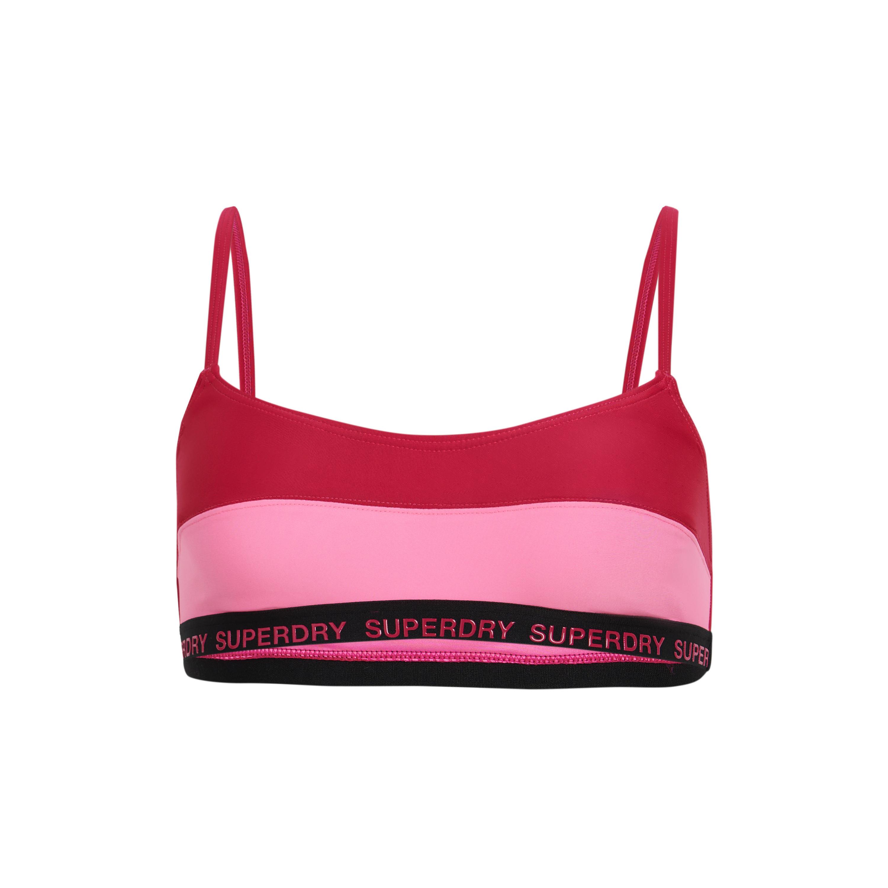 Superdry elastisches badeanzugoberteil, damen