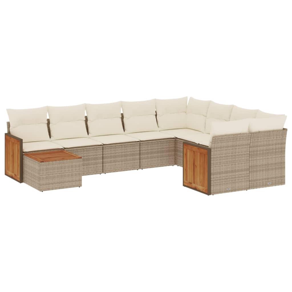 VidaXL Garten sofagarnitur poly-rattan