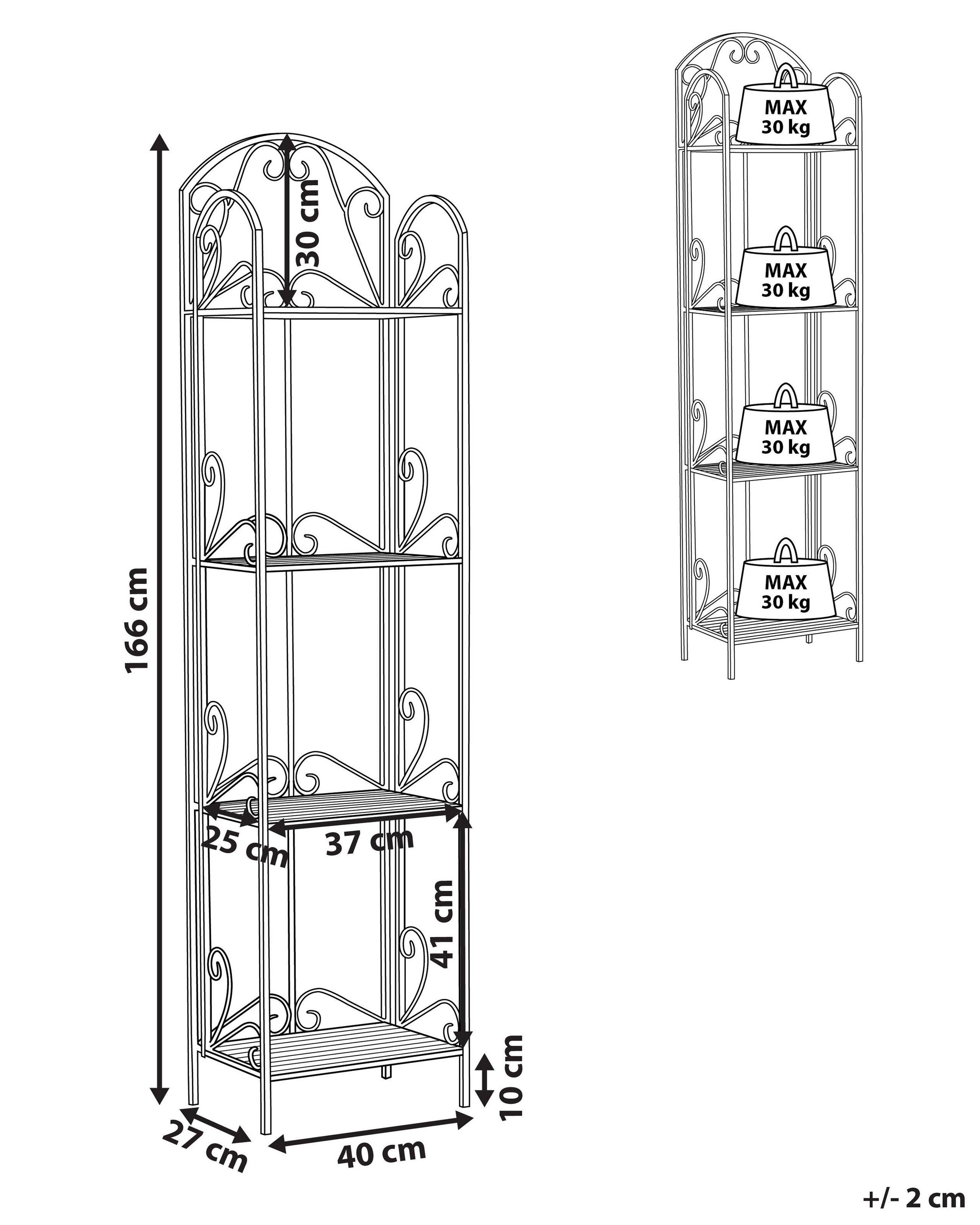 Beliani Regal aus Eisen Retro VALDIVIA