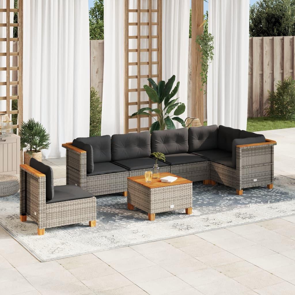 VidaXL Garten sofagarnitur poly-rattan