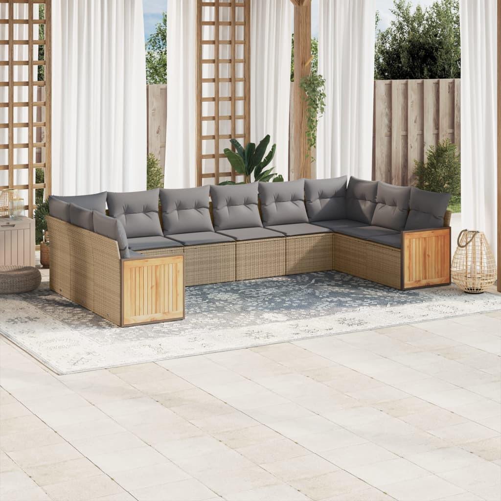 VidaXL Garten sofagarnitur poly-rattan