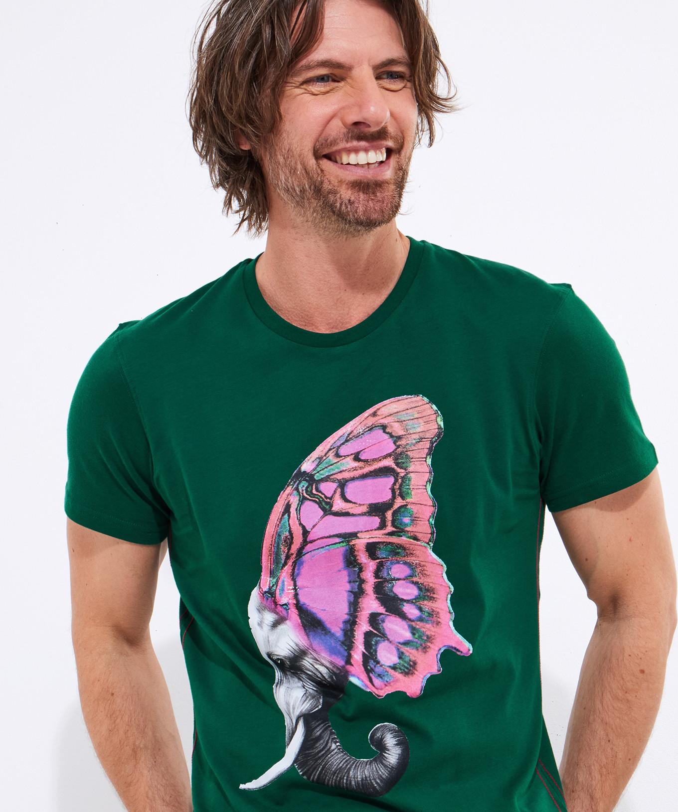 Joe Browns Elefant und Schmetterling Grafik T-Shirt