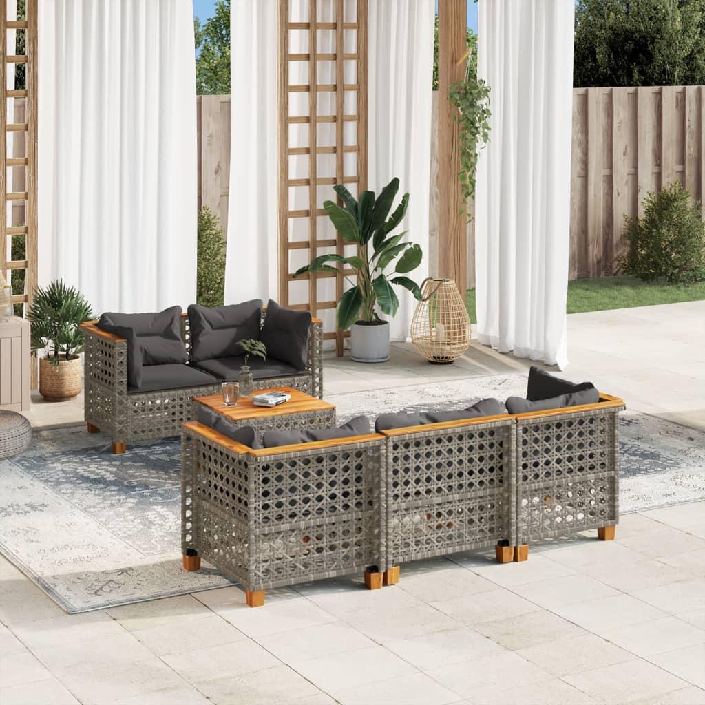 VidaXL Garten sofagarnitur poly-rattan