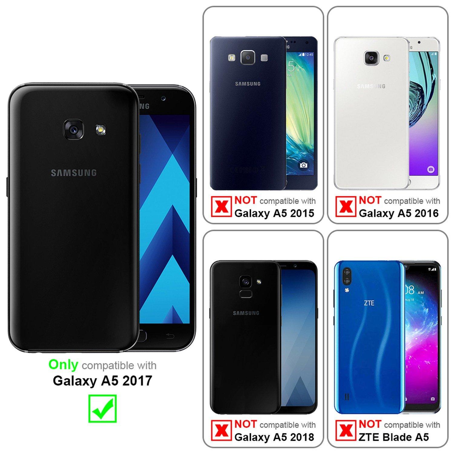 Cadorabo Hülle für Samsung Galaxy A5 2017 Standfunktion, Kartenfach